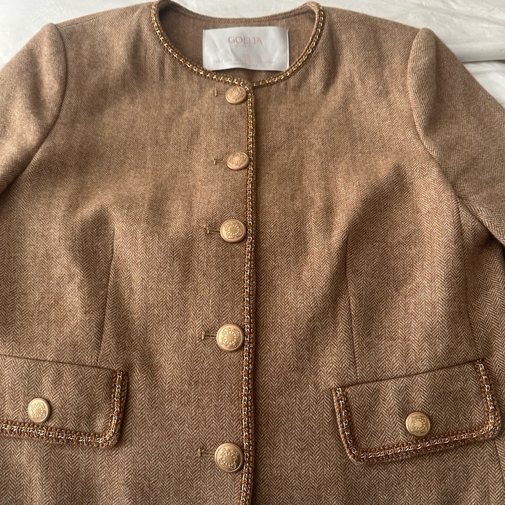 GOELIA Tan Women's Jacket - Picture 12 of 13